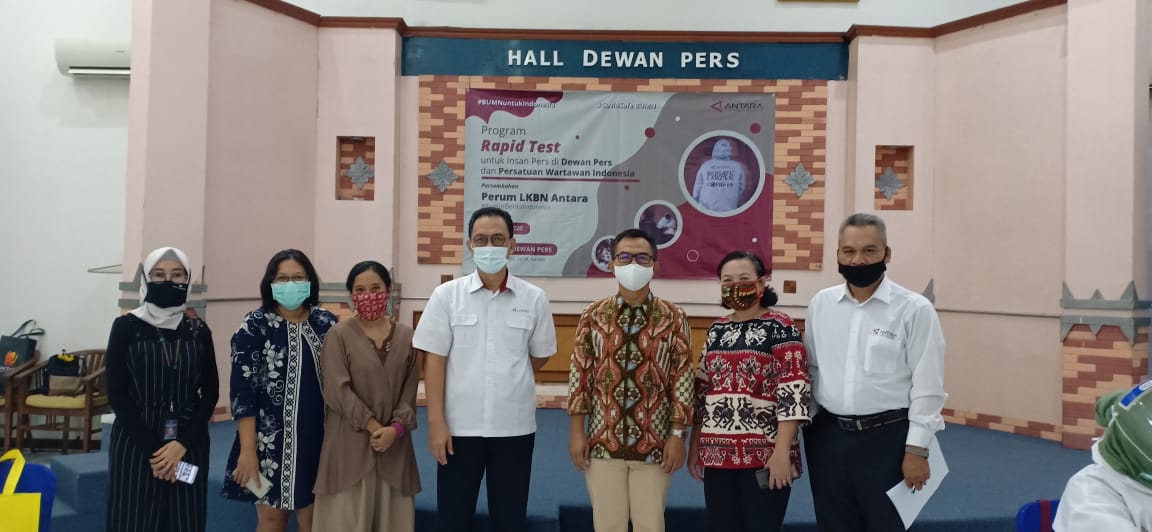 LKBN Antara, PWI dan Dewan Pers, Kembali Lakukan Rapid Test