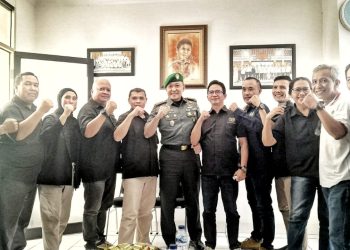 Sambangi PWI Pokja Kota Bandung, Dandim 0618/BS Ajak Perangi Berita Hoax