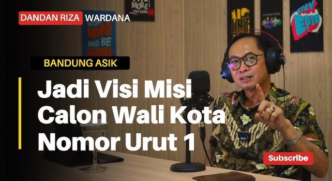 Podcast di Pokja PWI Kota Bandung, Cawalkot Dandan Riza Ungkap Visi Misi