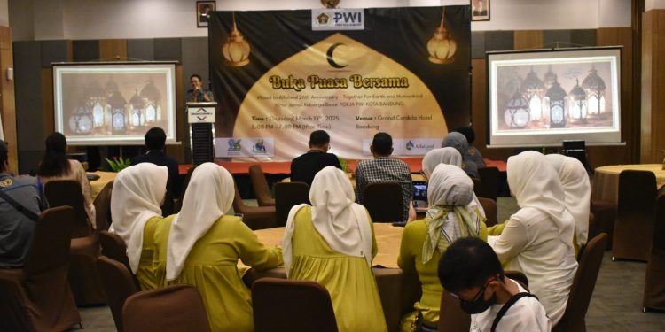 Pokja PWI Bandung Sukses Gelar Buka Puasa Bersama dengan Alfaland Group dan Omega Hotel Management di Grand Cordela Hotel
