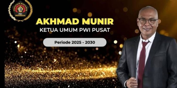 Akhmad Munir Resmi Jadi Ketua Umum PWI Pusat Periode 2025–2030